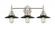 Railroad - 3 Light - 26 inch - Satin Nickel - Bath Vanity Light (3442|447-3W-SN-M6-BK-LED)