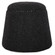 Uttermost Gumdrop Black Ottoman (85|23575)