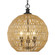 Golden Lighting Florence 3-light Pendant in Matte Black (36|6933-3P BLK-NR)