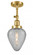 Geneseo - 1 Light - 7 inch - Satin Gold - Adjustable Semi-Flush Mount (3442|201F-SG-G165)