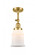 Canton - 1 Light - 6 inch - Satin Gold - Adjustable Semi-Flush Mount (3442|201F-SG-G181)