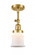 Canton - 1 Light - 5 inch - Satin Gold - Adjustable Semi-Flush Mount (3442|201F-SG-G181S)
