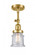 Canton - 1 Light - 5 inch - Satin Gold - Adjustable Semi-Flush Mount (3442|201F-SG-G184S)