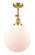 Beacon - 1 Light - 12 inch - Satin Gold - Adjustable Semi-Flush Mount (3442|201F-SG-G201-12)