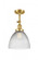 Seneca Falls - 1 Light - 10 inch - Satin Gold - Adjustable Semi-Flush Mount (3442|201F-SG-G222)