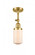 Dover - 1 Light - 5 inch - Satin Gold - Adjustable Semi-Flush Mount (3442|201F-SG-G311-LED)