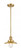 Railroad - 1 Light - 8 inch - Satin Gold - Stem Hung - Mini Pendant (3442|201S-SG-M4)