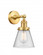 Cone - 1 Light - 6 inch - Satin Gold - Adjustable Sconce (3442|203-SG-G64-LED)