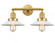 Halophane - 2 Light - 18 inch - Satin Gold - Adjustable Bath Vanity Light (3442|208-SG-G1)