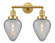 Geneseo - 2 Light - 17 inch - Satin Gold - Adjustable Bath Vanity Light (3442|208-SG-G165-LED)