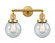 Beacon - 2 Light - 17 inch - Satin Gold - Adjustable Bath Vanity Light (3442|208-SG-G204-6)