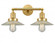 Halophane - 2 Light - 18 inch - Satin Gold - Adjustable Bath Vanity Light (3442|208-SG-G2-LED)