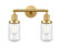 Dover - 2 Light - 14 inch - Satin Gold - Adjustable Bath Vanity Light (3442|208-SG-G314-LED)