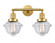 Oxford - 2 Light - 17 inch - Satin Gold - Adjustable Bath Vanity Light (3442|208-SG-G532-LED)