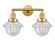Oxford - 2 Light - 17 inch - Satin Gold - Adjustable Bath Vanity Light (3442|208-SG-G534-LED)
