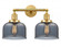 Bell - 2 Light - 19 inch - Satin Gold - Adjustable Bath Vanity Light (3442|208-SG-G73-LED)