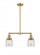 Bell - 2 Light - 21 inch - Satin Gold - Stem Hung - Adjustable Island Light (3442|209-SG-G52-LED)