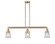 Canton - 3 Light - 39 inch - Satin Gold - Stem Hung - Adjustable Island Light (3442|213-SG-G184S)