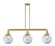 Beacon - 3 Light - 41 inch - Satin Gold - Stem Hung - Adjustable Island Light (3442|213-SG-G202-8)