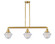 Oxford - 3 Light - 40 inch - Satin Gold - Stem Hung - Adjustable Island Light (3442|213-SG-G534)