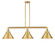 Briarcliff - 3 Light - 43 inch - Satin Gold - Stem Hung - Adjustable Island Light (3442|213-SG-M10-SG-LED)