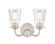 Scarlett - 2 Light - 14 inch - Satin Nickel - Bath Vanity Light (3442|421-2W-SN-CL-LED)