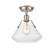 Luna - 1 Light - 11 inch - Satin Nickel - Flush Mount (3442|422-1F-SN-10CL)