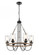 Paladin - 6 Light - 25 inch - Matte Black - Chain Hung - Chandelier (3442|442-6CR-BK-SDY)