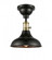 Metro - 1 Light - 10 inch - Black Antique Brass - Semi-Flush Mount (3442|443SW-1C-BAB-M15BK)