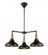 Metro - 3 Light - 30 inch - Black Antique Brass - Stem hung - Chandelier (3442|443SW-3CR-BAB-M15BK)