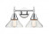 Caden - 2 Light - 17 inch - Polished Chrome - Bath Vanity Light (3442|447-2W-PC-CL-LED)