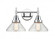Caden - 2 Light - 17 inch - Polished Chrome - Bath Vanity Light (3442|447-2W-PC-SDY-LED)