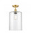 Cobbleskill - 1 Light - 9 inch - Satin Gold - Semi-Flush Mount (3442|516-1C-SG-G112-L-LED)