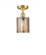 Cobbleskill - 1 Light - 5 inch - Satin Gold - Semi-Flush Mount (3442|516-1C-SG-G116)