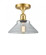 Orwell - 1 Light - 8 inch - Satin Gold - Semi-Flush Mount (3442|516-1C-SG-G132)