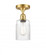 Hadley - 1 Light - 5 inch - Satin Gold - Semi-Flush Mount (3442|516-1C-SG-G342)