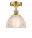 Arietta - 1 Light - 8 inch - Satin Gold - Semi-Flush Mount (3442|516-1C-SG-G422)