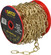 8 Gauge Chain; Brass Finish; 100 Feet To Reel; 1 Reel To Master; 35lbs Max (27|79/209)
