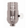 150W Full Range Turn Knob Dimmer Socket; 1/8 IPS; Aluminum; Nickel Finish; 120V (27|80/1015)