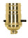 On-Off Push Thru Socket; 1/8 IPS; 4 Piece Stamped Solid Brass; Polished Brass Finish; 660W; 250V (27|80/1432)