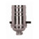 On-Off Push Thru Socket; 1/8 IPS; 4 Piece Stamped Solid Brass; Polished Nickel Finish; 660W; 250V (27|80/1433)