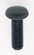 Steel Knurled Head Thumb Screw; 8/32; 1/2'' Length; Black Finish (27|90/025)