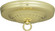 Ribbed Canopy Kit; Brass Finish; 5'' Diameter; 7/16'' Center Hole; 2-8/32 Bar Holes; Includes (27|90/052)