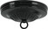 Ribbed Canopy Kit; Black Finish; 5'' Diameter; 7/16'' Center Hole; 2-8/32 Bar Holes; Includes (27|90/055)