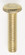 Steel Knurled Head Thumb Screws; 8/32; 3/4'' Length; Brass Plated (27|90/059)