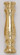 Solid Brass Neck And Spindle; Burnished And Lacquered; 3/4'' x 3''; 1/8 Slip (27|90/098)