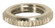 Brass Round Knurled Locknut; 9/16'' Diameter; 1/8 IP; 3/32'' Thick; Nickel Plated Finish (27|90/1042)