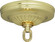 Ribbed Canopy Hanger Kit; Brass Finish; 5'' Diameter; 1-1/16'' Center Hole; 1 Yard 8 Gauge (27|90/1098)