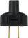 Attachment Plug With Terminal Screws; Black Finish; Non Polarized; 18/2-SVT Round Wire; 15A; 125V (27|90/1116)