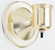 1-5/8'' Wired Wall Bracket With Bottom Turn Knob Switch; Brass Finish; Includes Hardware; 60W Max (27|90/120)